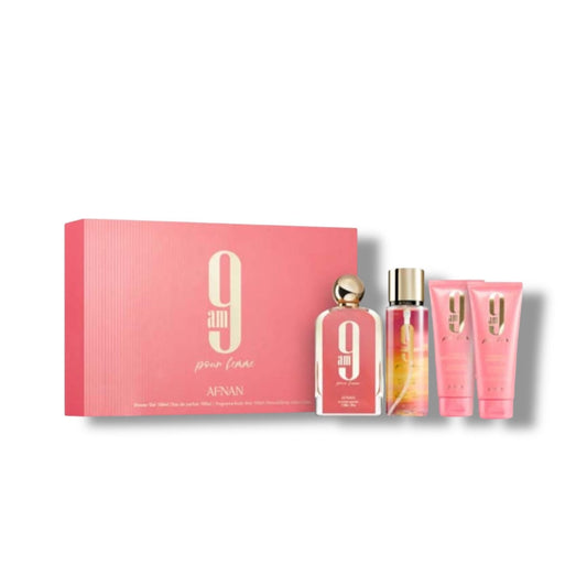 Afnan SET AFNAN 9AM PINK WOMAN