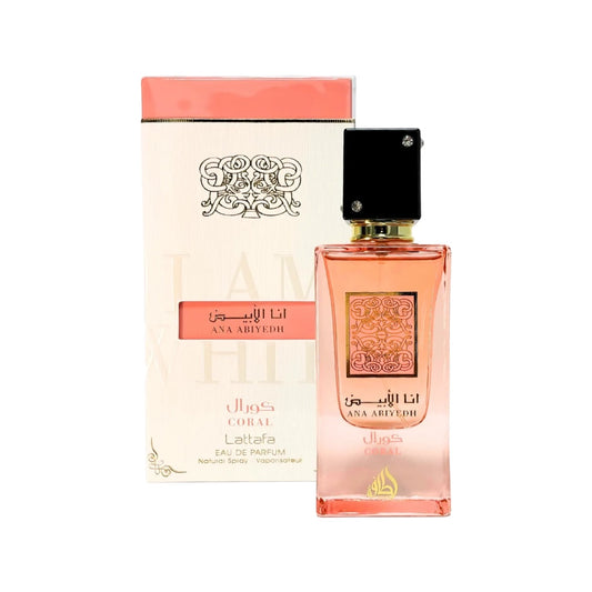 Ana Abiyedh Coral Eau De Parfum by Lattafa â€“ Fruity & Floral perfume